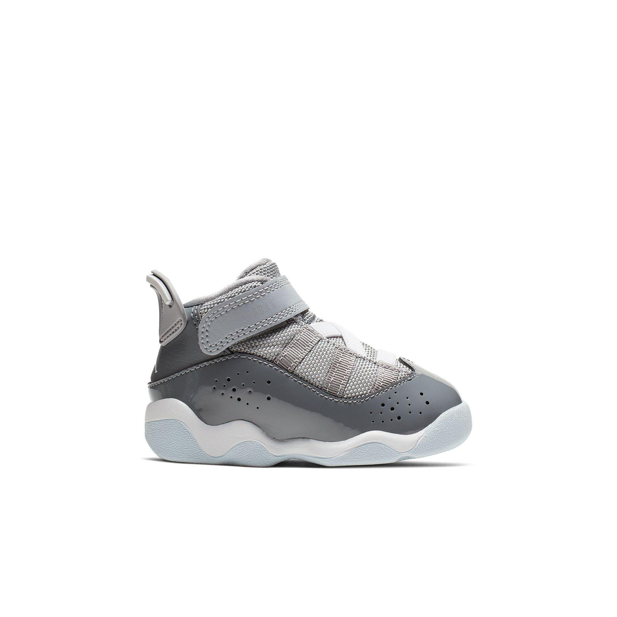 Jordan 6 Rings "Cool Grey/White/Wolf Grey" Toddler Boys' Shoe - GREY